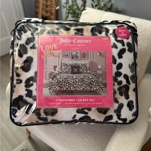 Juicy Couture Leopard plush Bed set King